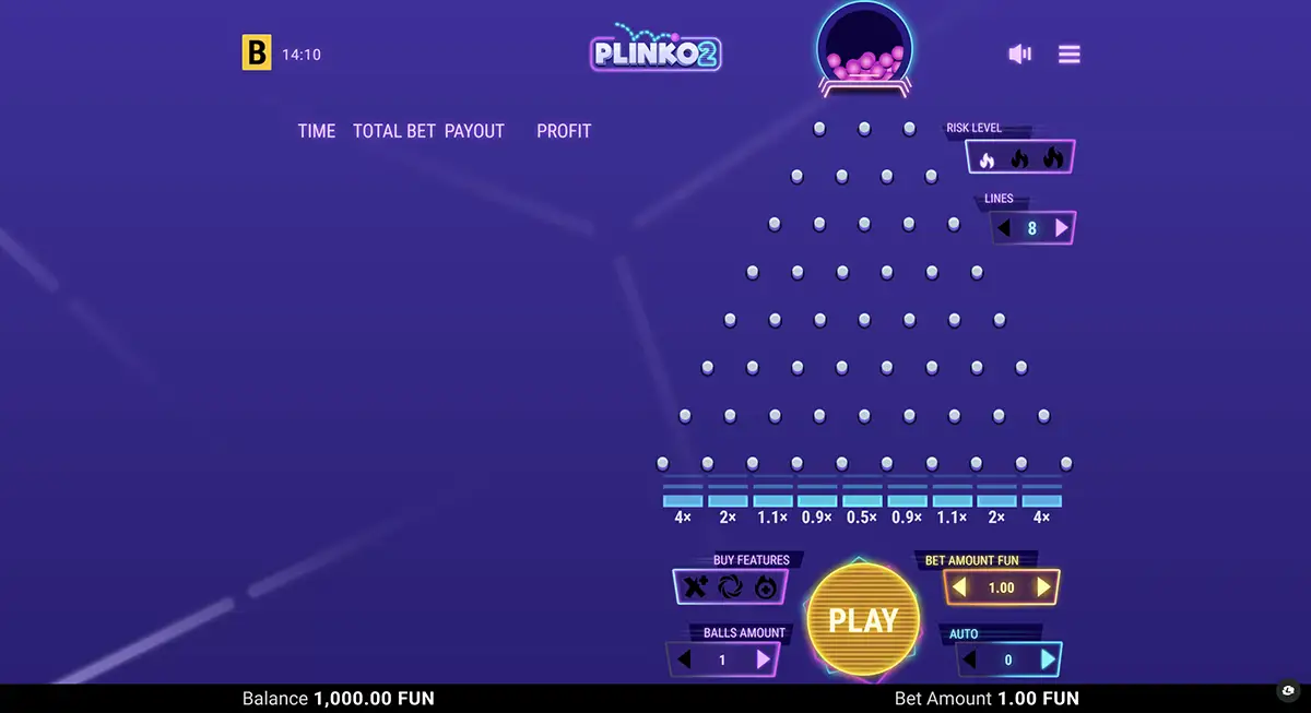 Как играть в Plinko на мобильном телефоне